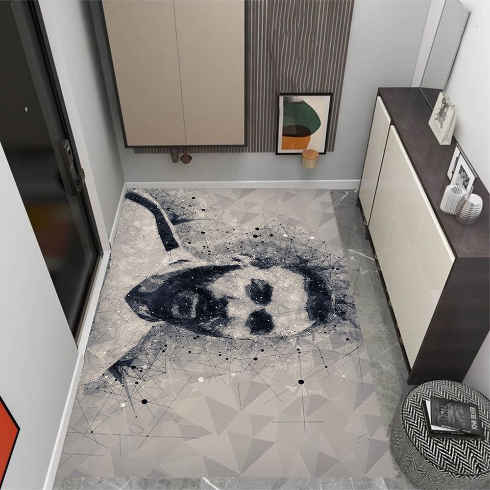 Karim Benzema's Cosmic Celebration Carpet Perfect for Foyer Entryway Hallway Decorate room Anti-slip Rug Anime Office Decor Birthday/Christmas Gift