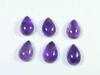 18Cts. Натуральный Аметист Груша Кристалл Кабошон Драгоценный камень 06 шт. Лот 08X12ММ RQ-1774