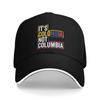 Vintage Colombia Flag Golf Cap Unisex Headwear  Outdoor Travel Adjustable Fit Sun Caps