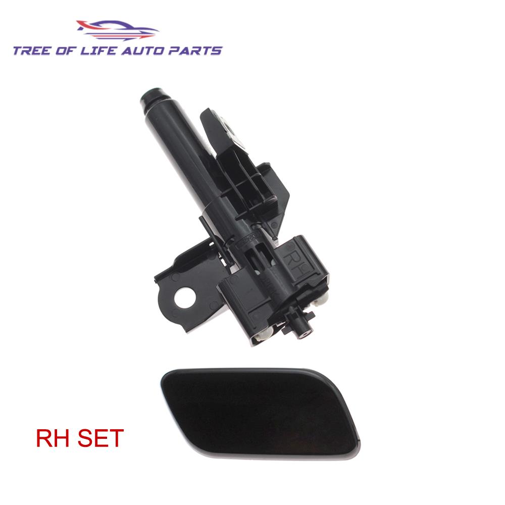 For Subaru Forester SJ 2016-2018 Front Headlight Washer Nozzle Headlamp Cleaning Spray Pump+Cover Cap 86636SG371 86636SG350