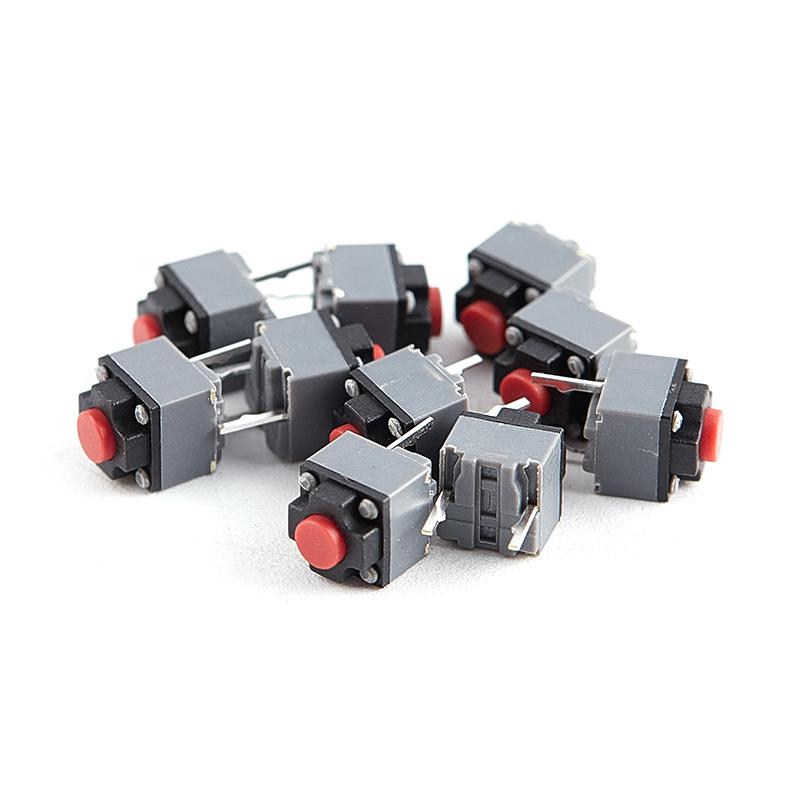 10Pcs Kailh 6x6x7.3mm Silent Micro Switch Mute Button For Wireless Mouse DIY Repair Low Noise Long Lifespan Easy Installation