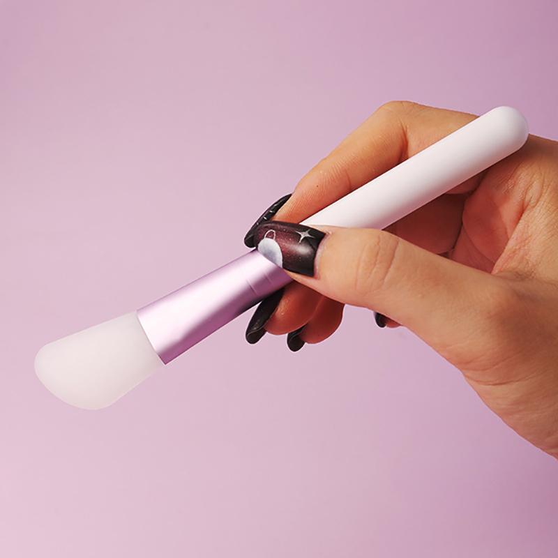 1/2 шт. Белая силиконовая кисть для макияжа, для лица, профессиональные кисти для нанесения грязевых и кремовых масок, инструмент для красоты, для ухода за кожей, для нанесения основы, геля, косметики