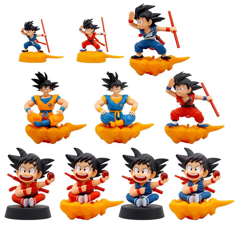 ГОРЯЧИЕ Мультяшные Аниме Фигурки Dragon Ball Z Детские Игрушки Кукла Кавайный Модель Goku Аксессуары Детский Прочный Подарок Фигурки Действия Хобби