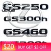 Эмблемы Подходят Для GS250 GS300 GS350 GS460 GS300h GS450h GS200t Задняя Наклейка Декоративная Металлическая Буква