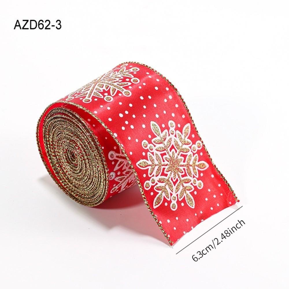 2М Изысканная Рождественская Лента DIY Тканевая Лента Новая Тканая Тесьма Упаковка Подарков