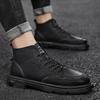 Новые модные осенние и зимние мужские высокие ботинки martin для студентов, трендовые рабочие туфли на мягкой подошве для мальчиков, кроссовки Martin с защитой труда