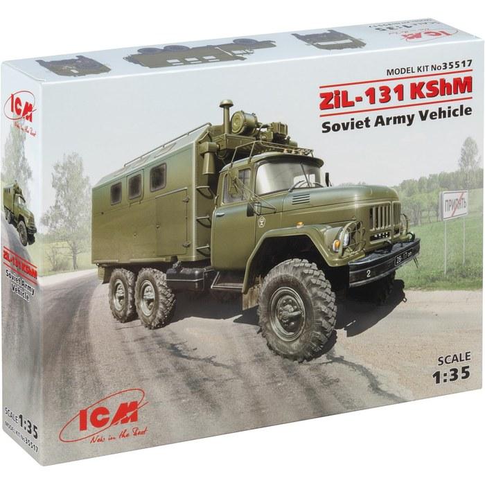 ICM 1/35 Советский командно-штабной автомобиль ЗиЛ-131 КШМ Пластиковая сборная модель (Неокрашенный)