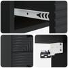 Wall Mounted Nightstand Black 34.5 x 33 x 40 cm