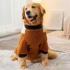 Autumn and Winter Medium and Large Dogs Big Dogs Warm Splicing Two-legged Clothes Golden Retriever Samoyed Edge Grazing Fleece Pet Clothes