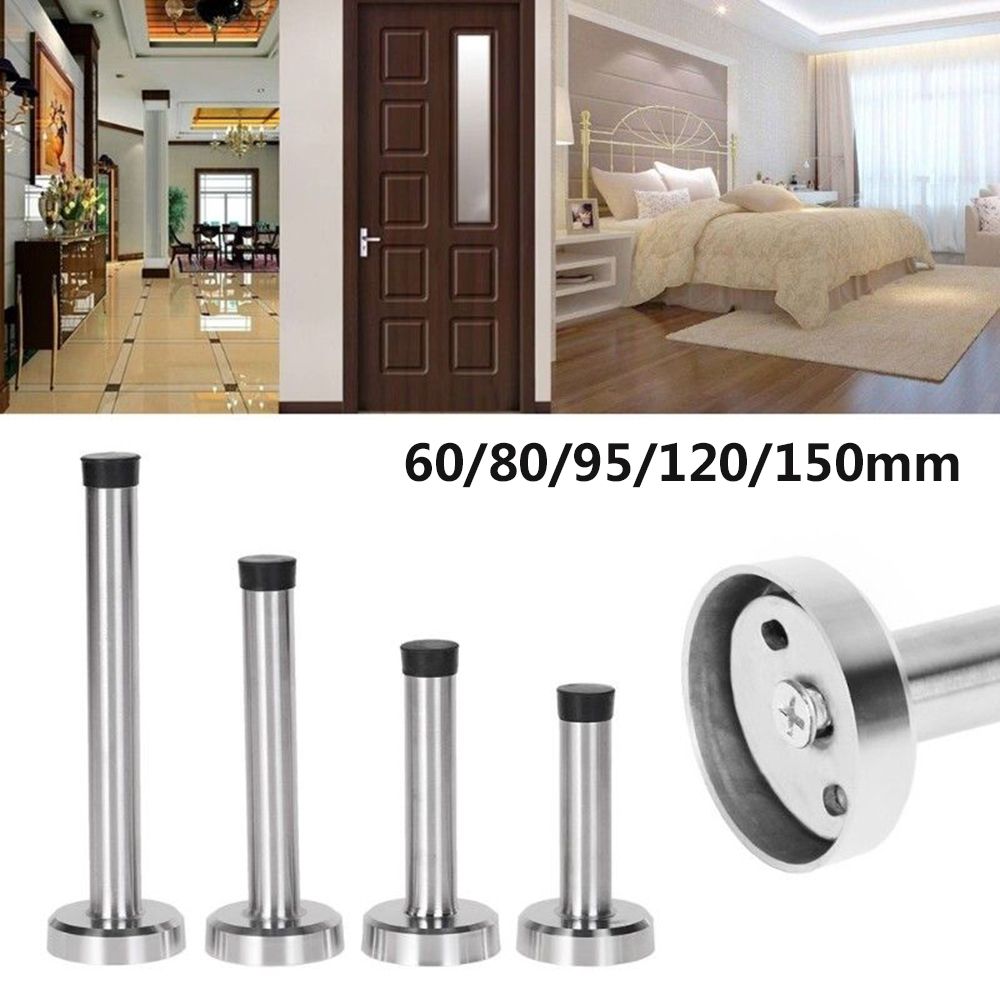 Stainless Steel Prevent Collision Thickened Rubber Stop Holder Catch Door Door Stopper Buffer