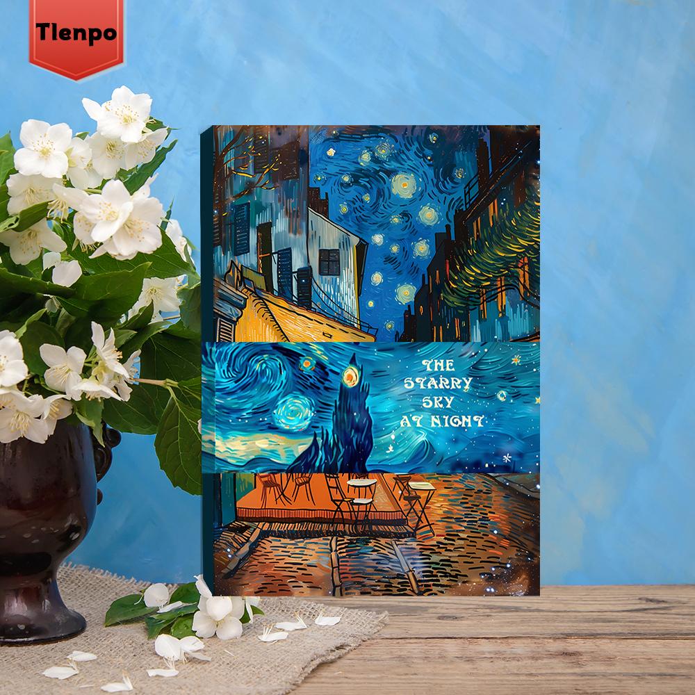 32pcs/set Van Gogh Postcards, Vintage Style 3.93x5.7in Indoor Bedroom Decoration, Message Cards, Van Gogh Postcards