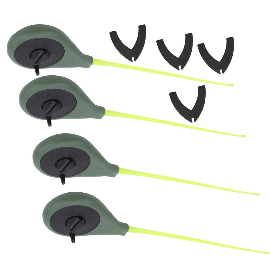 4 комплекта портативных мини-удочек для подледной рыбалки с наконечниками для удилищ, комплект сверхлегких рыболовных принадлежностей