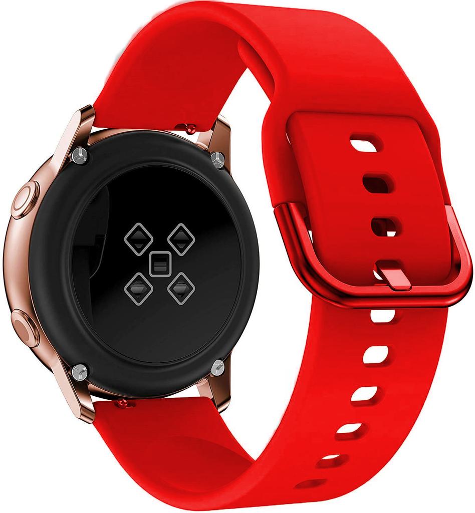 Силиконовый ремешок для Samsung Active 2/Amazfit Bip/Huawei Watch 3/GT2 Спортивный мягкий браслет для 20-мм ремешка Galaxy Watch 4