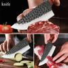 Chef's Knife Sharp Kitchen Knife Slicing Meat Beef Knife Boning and Dividing Stainless Steel Hand-forged Wooden Handle Butcher's Knife