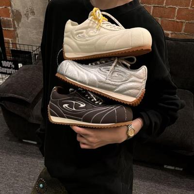 Судинг дом!! Джерси ветер внутренняя высота увеличение немецкие тренировочные туфли осенью 2025 новый двойной Хэн линия повседневные боулинг туфли