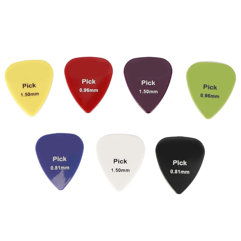 Atyhao [100 pieces] Guitar pick medium guitar pick Teardrop (color random)