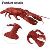 1 шт. Реалистичная модель лобстера Декор Искусственный Креативный Реалистичный Декор в форме лобстера Пластиковое украшение для сада