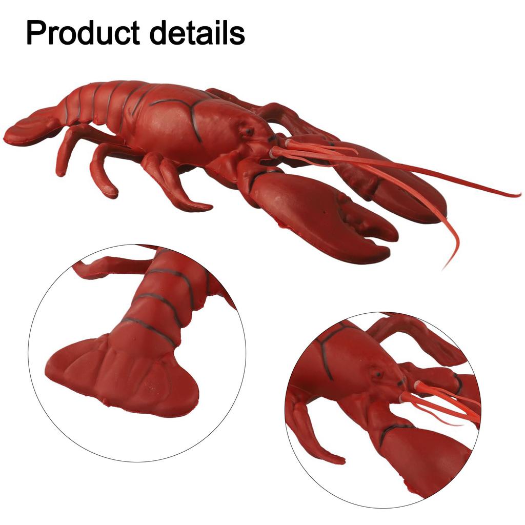 1 шт. Реалистичная модель лобстера Декор Искусственный Креативный Реалистичный Декор в форме лобстера Пластиковое украшение для сада