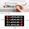 Interior Stickers 4pcs Vinyl Car Door Handle Mirror Wiper Stickers Decal Styling For Lexus F SPORT GS GX IS LS LX CT LC RC LBX N