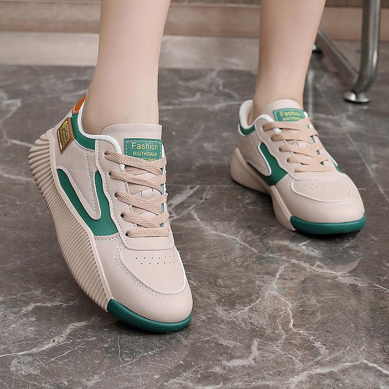 Спортивная обувь для женщин, кроссовки, весенняя новинка для путешествий, повседневная обувь с мягкой подошвой и плоской подошвой, кожаные кроссовки для бега