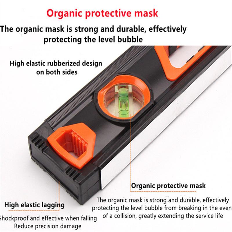 Магнитный спиртовой уровень линейка алюминиевый сплав высокоточный угловой балансир горизонтальная линейка для самостоятельного украшения дома