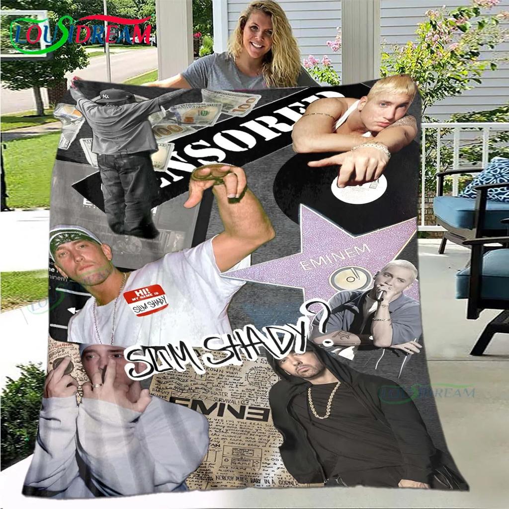 Поп-певец E-Eminem Плед, Фланелевый плед для дома, спальни, кровати, дивана, пикника, офиса, походов, отдыха, дневного сна, подарок на день рождения