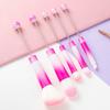 Yousheng 5Pcs/Set DIY Beadable Makeup Brush 5 Sizes Synthetic Kabuki Foundation Loose Powder Eyeshadow Concealer Brow Blush Blending Cosmetic Brush