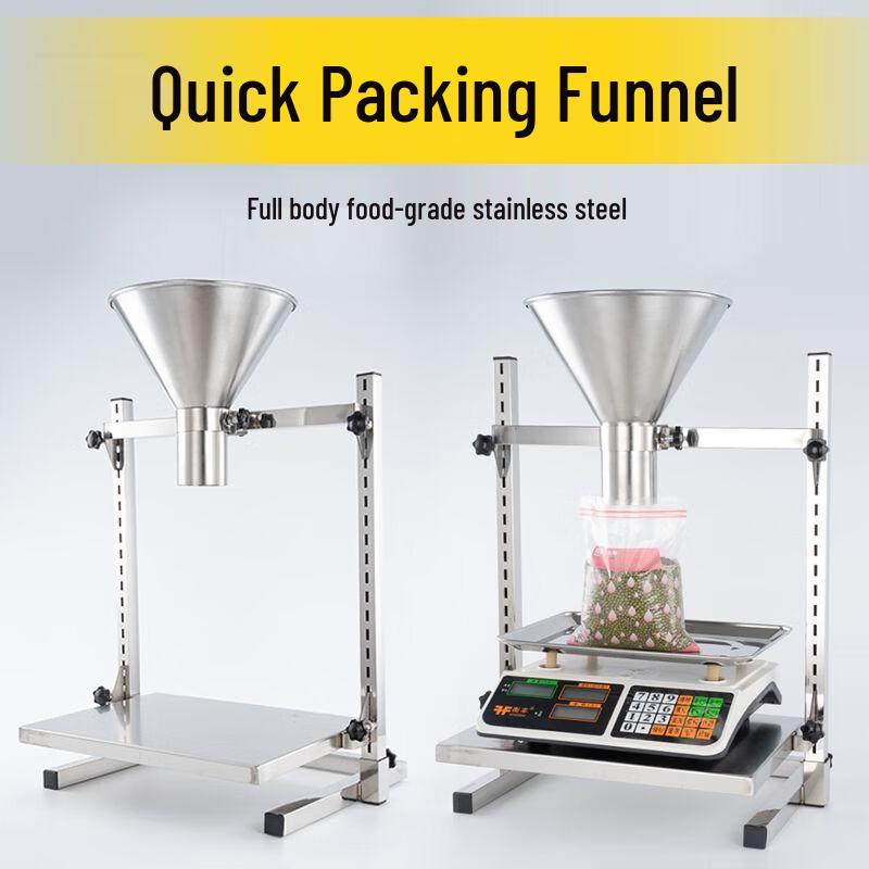 Stainless Steel Industrial Filling Funnel with Stand