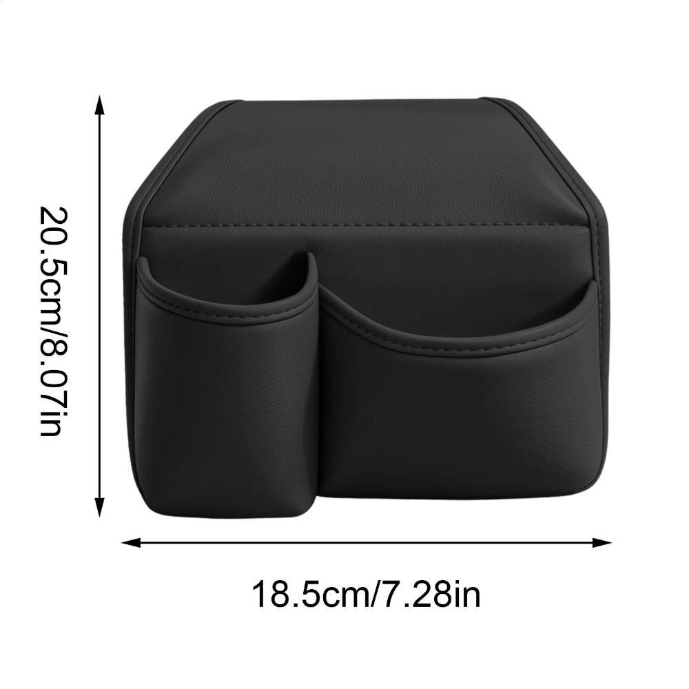 PU Leather Car Window Armrest Storage Box Multifunctional Vehicle Side Door Organizer Camping