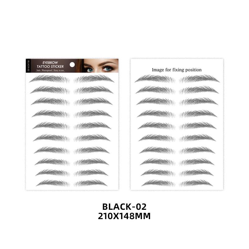 4D Imitation Ecological Eyebrows Natural Waterproof Lasting 4D Hair-like Eyebrow Tattoo Sticker Wate