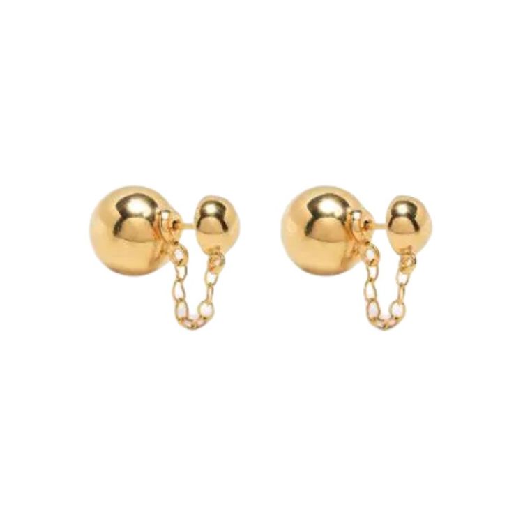 Jil Sander Серьги из латуни однотонного дизайна Женские серьги Золотой JSPU837388WUS84021710