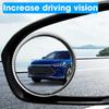 2pcs Suction Cup Car Blind Spot Mirrors 360 Adjustable Small Round Mirror