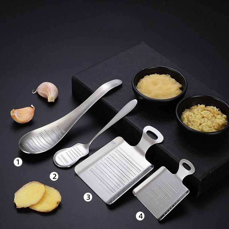 Терка для имбиря, терка для васаби, дробилка из нержавеющей стали, измельчитель для чеснока, кухонный корень фруктов, овощей, шлифовальный инструмент для имбиря