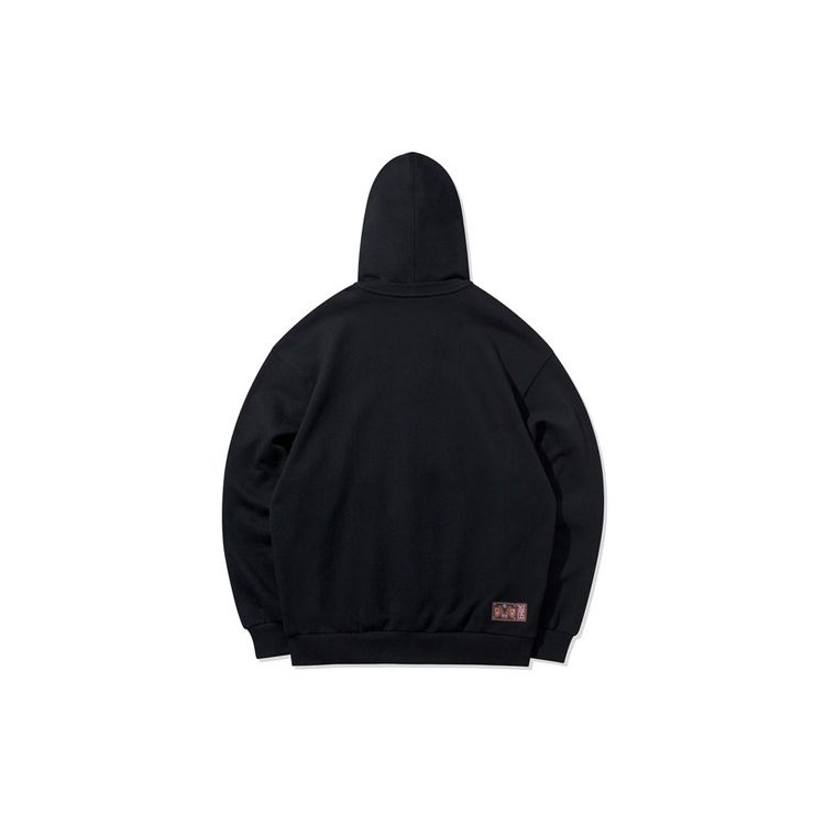 Li Ning Bad Five Loose Hoodie Мужские толстовки с капюшоном черного цвета AWDQ995-3
