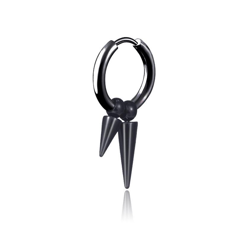 Модные модные мужские серьги-цепочки-кольца, популярные ювелирные аксессуары, новые подвески для женщин, серьги из нержавеющей стали, гот, хип-хоп, панк