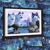 Алмазная вышивка волк серии полная алмазная мозаика смола дрель горный хрусталь рукоделие декор для спальни