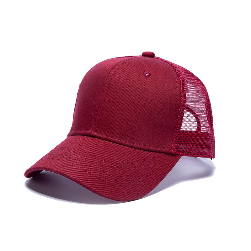 Custom Embroidery logo High Quality Mesh Cap Hats 6 Panel Trucker Hat