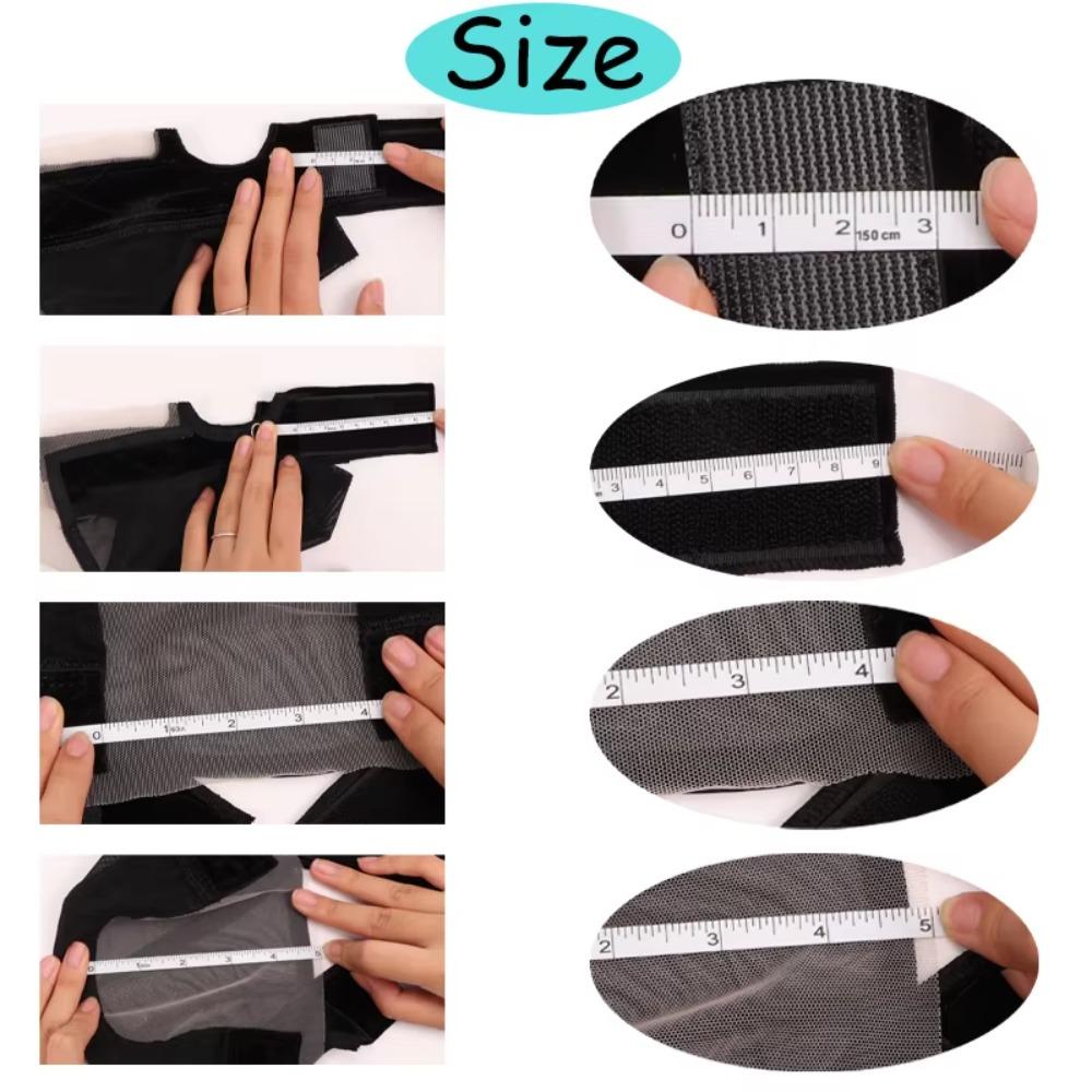 U-образная вентиляционная шапочка для парика с резинкой для захвата, кружевная шапочка для парика, новая купольная сетчатая шапочка для парика без клея