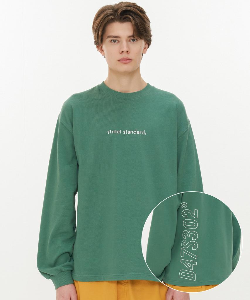 STREET STANDARD Футболка с длинным рукавом S-Logo - Темно-мятный