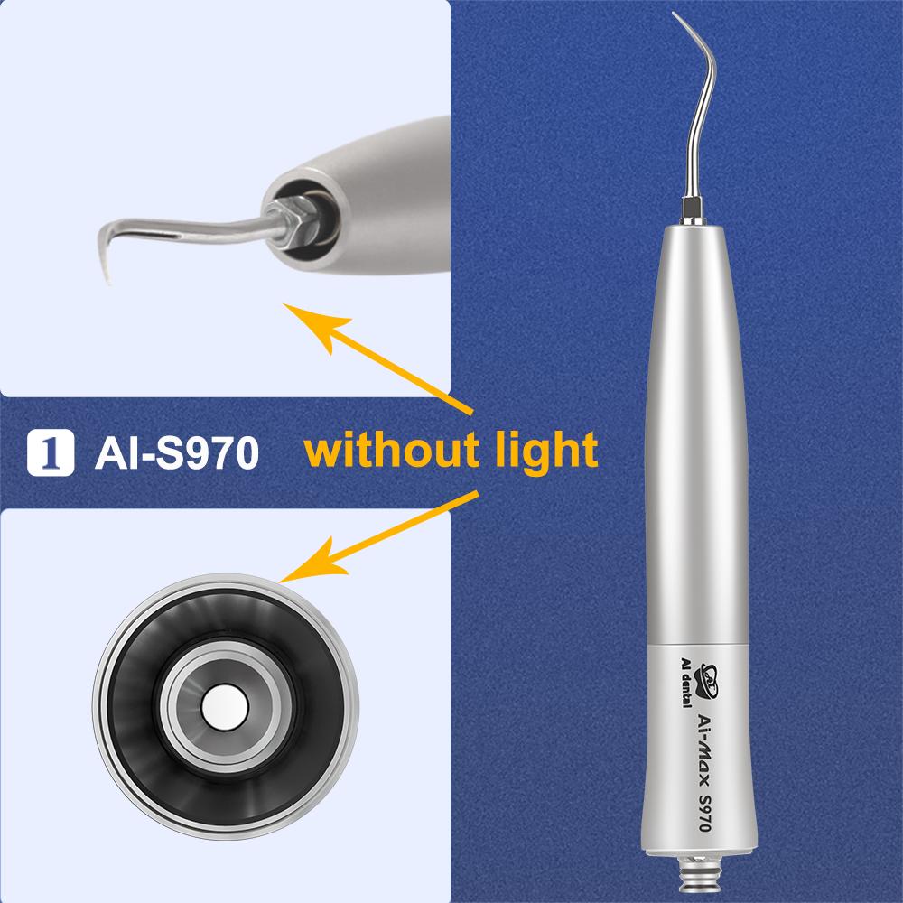 Dental Air Scaler Handpiece Oral Teeth Whitening And Cleaning Polishing Tools Ultrasonic Handpiece With 3 Tips