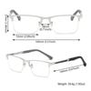 Spring Hinge Reading Glasses for Men Business  Eyewear Computer Eyeglasses Anti Blue Light