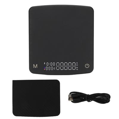 Миниатюрные весы для кофе, цифровые капельные весы для кофе, перезаряжаемые, автоматические кухонные весы с индикацией времени