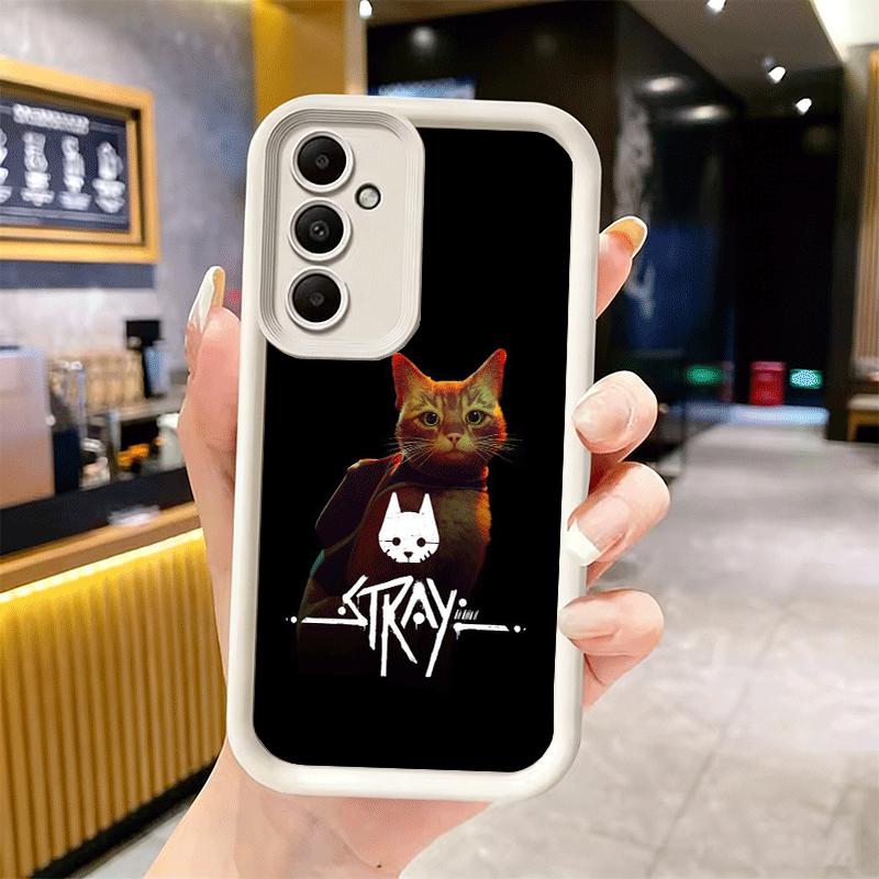 Чехол для телефона для Samsung Galaxy A17 A16 A15 A14 A13 Игра «Бродячий кот» B-12 A56 A36 A26 A55 A35 A25 A54 A34 A24 A53 A33 A23 A07 A06