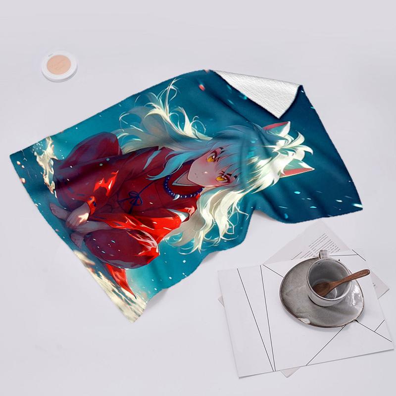 proof beach towel with Inuyasha pattern - soft,absorbent,quick-drying,machine washable - perfect for swimming,camping,bathing