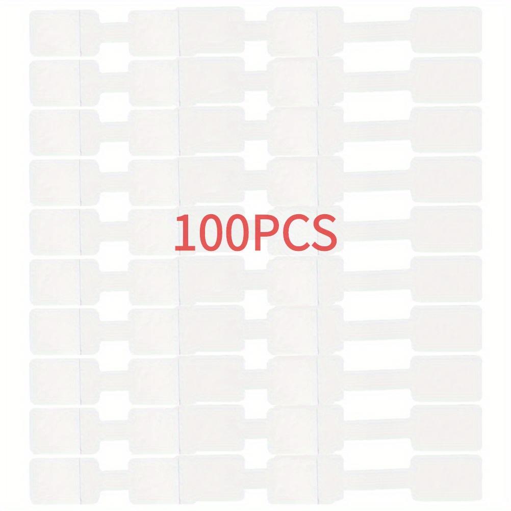 100/200pcs White Self-Adhesive Cable Labels,Writable Cord Tags for Office School Organization, Easy Cable Management,Cable Label