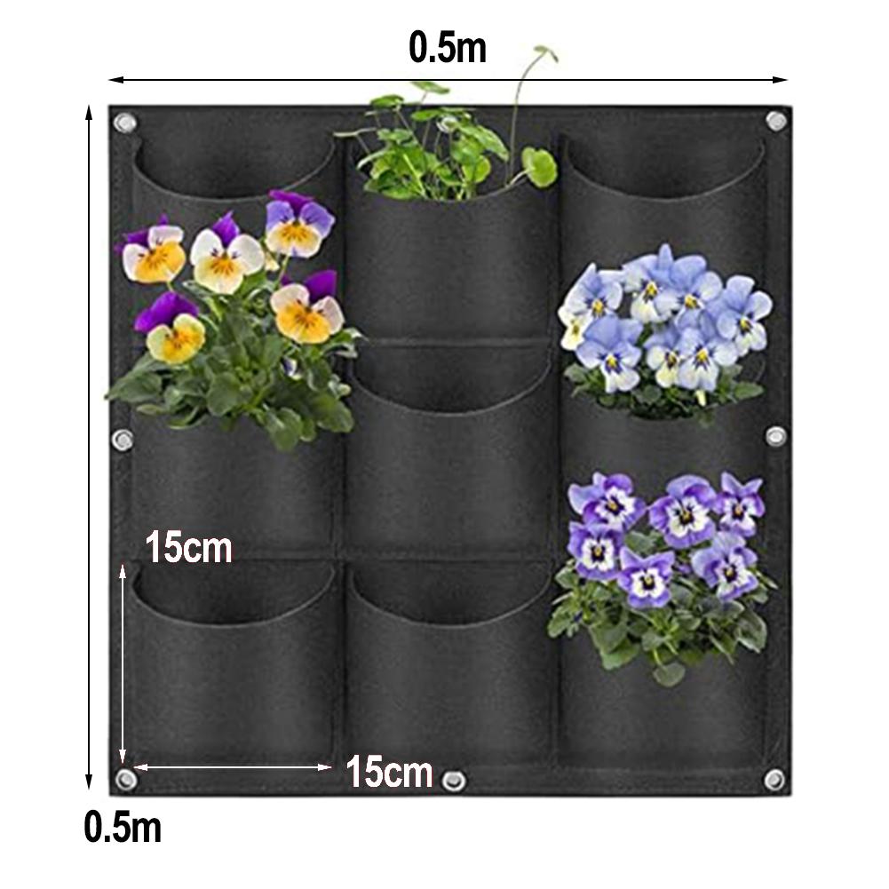 Настенный фетровый мешок для посадки растений, горшок для овощей, вертикальный мешок для озеленения