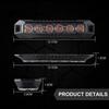 Surface Mount Strobe Mini Grille Light Flashing Lamps for Truck Car Vehicle LED Head Emergency Beacon Hazard 6Leds Warning Light