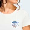 adidas Спортивный пуловер с круглым вырезом, футболка с коротким рукавом, женские топы KC8604