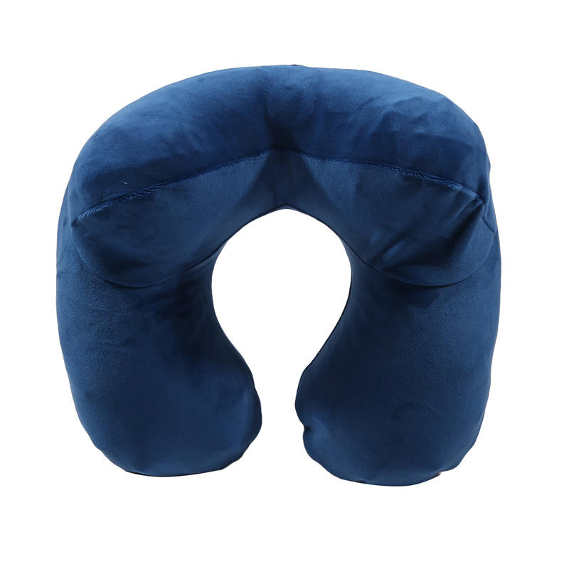 Подушка для путешествий в форме буквы U, надувная подушка для головы и шеи в автомобиле, портативная, съемная и моющаяся, для путешествий, офисные принадлежности