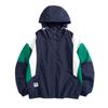 New Men's Jacket Youth Jacket Student Spring and Autumn Hooded Color Matching Loose Running Suit